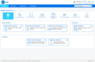 One-stop interface for service requests