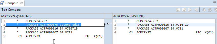 compare two components