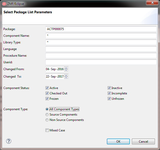 package list components