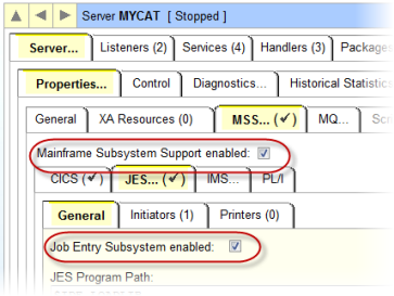 Enterprise server details