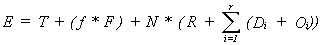 Formula used when substituting for the physical record length