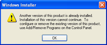 Installer Message