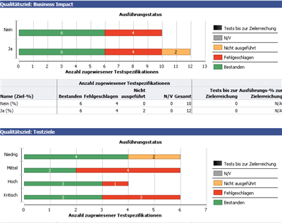 Qualitätsziel-Ausführungsbericht