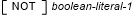 Syntax for a boolean condition